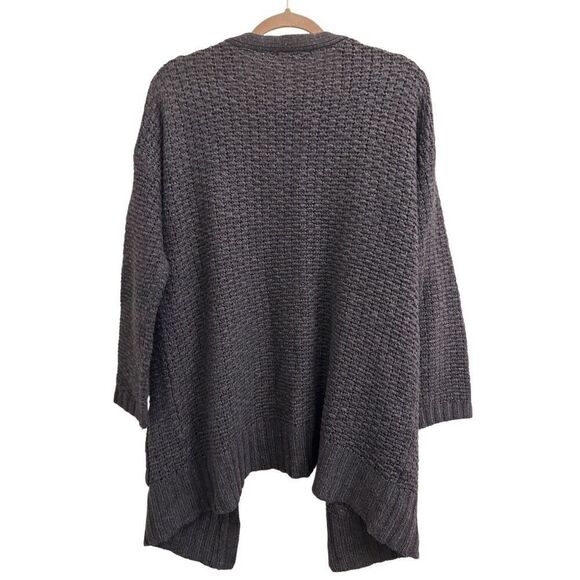 Cotton On Open Front Chunky Cardigan gray-blue M - Picture 2 of 6